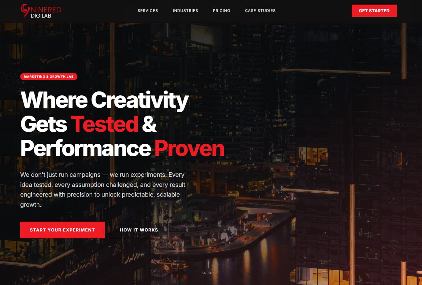 NineRed Digilab website screenshot