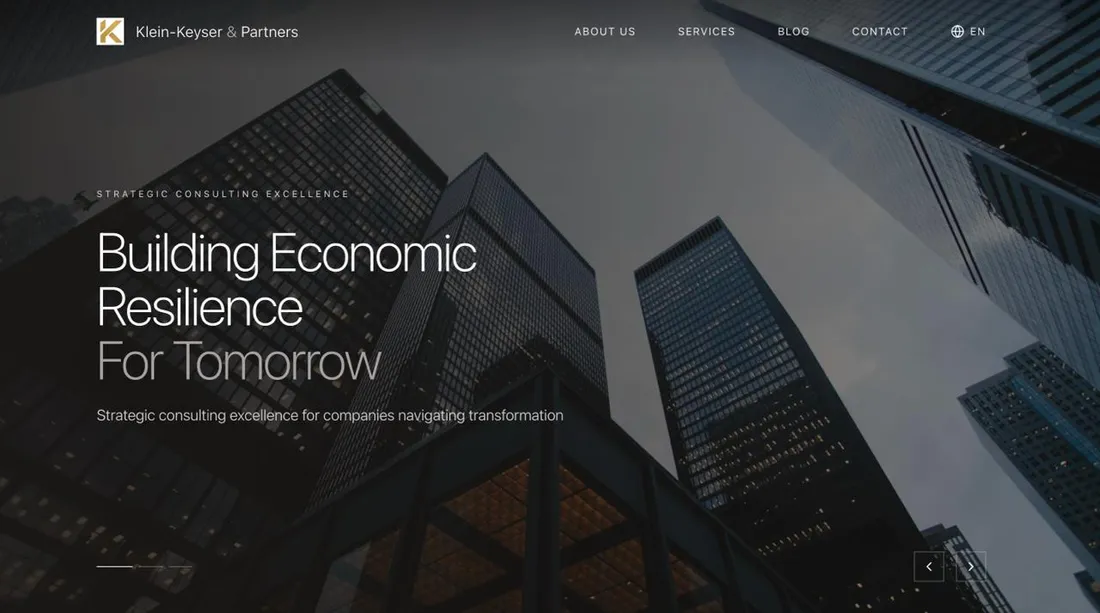 Klein-Keyser website by ClarroxWeb